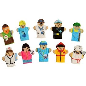 Resim Meslekler Parmak Kukla Seti 10'Lu 