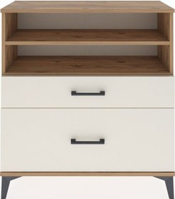 Resim Arges Şifonyer 2 Raflı 2 Çekmeceli 88x30x96 Çam-aytaşı Atlas Çam 