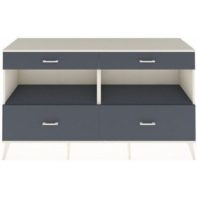 Resim Hyperion Konsol 2 Raflı 4 Çekmeceli 176x44x99 Aytaşı-antrasit Aytaşı-antrasit 