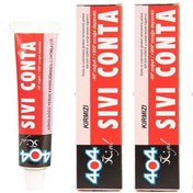 Resim 404 Sıvı Conta Yapıştırıcı Yüksek Isıya Dayanıklı Süper Güçlü Yapıştırıcı 80 GR Kırmızı 2 Adet 