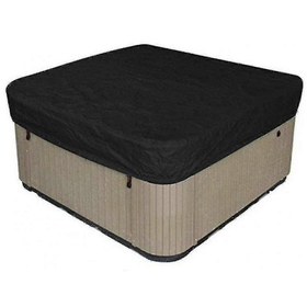 Resim Su Geçirmez Polyester Kare Sıcak Küvet Örtüsü Açık Hava Spa Örtüleri Kare Sıcak Küvet Örtüsü A 231 231 30cm Siyah 