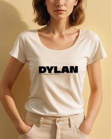 Resim Bob Dylan - Bir Fincan Kahve Uğruna Geniş Yaka Tişört 