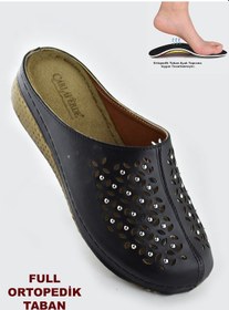 Resim 8670 Carlaverde Tam Ortopedik Kapalı Siyah Kadın Terlik Kapalı Terlik Siyah 