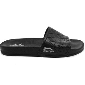 Resim Slazenger Filanto Siyah Erkek Yazlık Terlik Plaj Terliği 