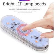 Resim Vkemall Oto İç Ambiyans Lambası Dokunmatik Led 8 Renkli Usb Şarjlı Uzun Yuvarlak Gece Lambası 