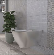 Resim LUCCO Garcia 53 Cm Asma Klozet Içi Beyaz Dışı Platin 