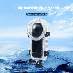 Resim Insta360 X4 Su Altı Dalış Kılıfı - 50m Su Geçirmez Kasa, Görünmez Tasarım, Çizilmeye Karşı Dirençli Lens & Dikişsiz Panoramik Dikiş 