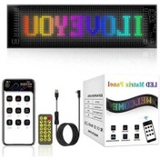 Resim Ulzyvf Rgb Araç İçin Panel Mobil Matrix Led Kumandalı Hareketli Ekran Dijital Jp 