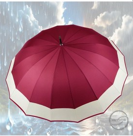 Resim Heydiye Tam Otomatik Külünk Udf99+ Güneş / Yağmur Hafif Magnezyum Alaşım İskelet Şemsiye Bordo 