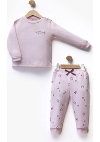 Resim Flexi 2'li Unisex Bebek Çocuk Pijama Takım-522 Pembe 
