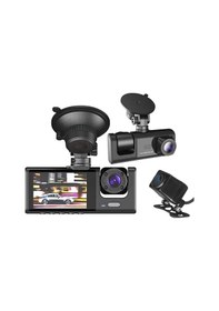 Resim Torima Ta-01 Araç İçi Kamerası Dvr Lcd Ekranlı Gece Görüşlü 3 Kameralı G-sensör 1080p 