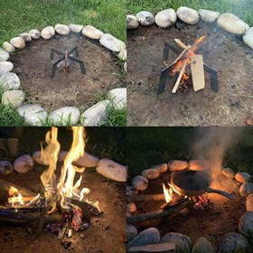 Resim Çınar Extreme 34 CM Latnox OX Ateş Üstü Izgara Kamp Ocağı 