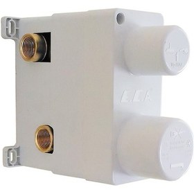 Resim Eca Ankastre Gömme Banyo Bataryası Sıva Altı 3 Yollu 102166301 Krom 