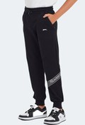 Resim Slazenger LIKE IN Unisex Çocuk Fermuar Cepli Siyah Eşofman Altı 