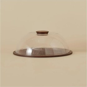 Resim Braventa Collection Bambum Hira - Cam Kapaklı Bambu Kek Fanusu 30 cm 