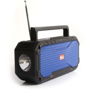 Resim Concord El Fenerli Hoparlör Fm Radyo Kablosuz Işıldak Bluetooth Mp3 Çalar FP-107-S 