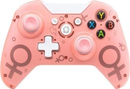 Resim N1 Xbox One Pc Ps3 Kablosuz Gamepad Joystick Oyun Kolu Pembe Winex