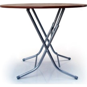 Resim Sepettenevar Teknor 90 Cm Yuvarlak Katlanır Masa - Yemek Masası 