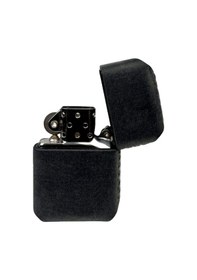 Resim Handmade El Yapımı Hakiki Deri Zippo Modeli Çakmak Antrasit 