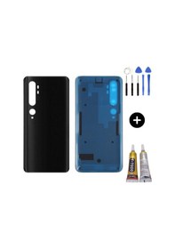 Resim Xiaomi Mi Note 10 Uyumlu Arka Pil Kapağı Siyah + Montaj Seti Çok Renkli 
