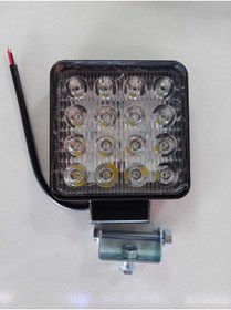 Resim ARW Ekstra Beyaz Işık 16 Led Kare Çalışma Lambası 12-24v 48 Watt Uzun Ömürlü (projektör Lamba) 