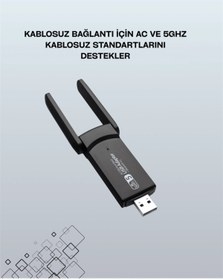 Resim tetikteknoloji BFS Tak-Çalıştır Özellikli Çift Bant WiFi Adaptör – 1200 Mbps 