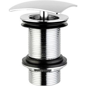 Resim Bocchi Krom Kare Lavabo Süzgeçi Su Taşma Deliksiz 6190-0003 