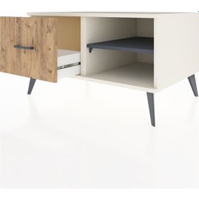 Resim Kronos Şifonyer Tek Raflı Tek Çekmeceli 88x59x48 Aytaşı-antrasit/çam Antrasit/çam 