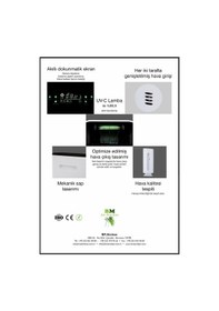 Resim BM Airclean Antiviral UVC Lambalı Hava Temizleme Cihazı 