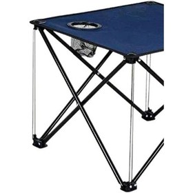 Resim Basic Metal İskelet Katlanır Kamp Masası Lacivert 47 x 37 CM Lacivert 