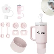 Resim Kristal Tozu Buz Bardakları için Aksesuarlar, Su Şişeleri için Su Geçirmez Silikon Koruyucu Kılıflar, Sızdırmaz Tıkaçlar, Toz Tıkaçları, 9'luk Set. 