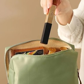 Resim Büyük Kapasiteli Sızdırmaz Ruj Makyaj Organizatör Çantası, Çoklu Bölümlerle, Seyahat Dostu Tasarım, Polyester, Kadınlar için Gerekli, Makyaj Çantası 