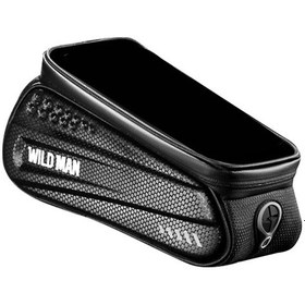 Resim Yifomall Bisiklet Üst Çubuk Çantası, 6.5 İnç Full Ekran Telefon İçin Su Geçirmez, Tpu Dokunmatik Ekran, Eva Sert Kasa, Gece Reflektörlü, Bisiklet Malzemesi Siyah 