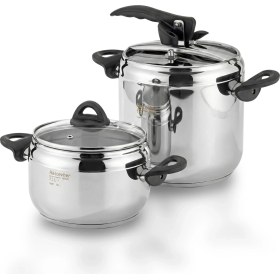 Resim Hascevher 3,5 + 7,0 Lt Düdüklü Tencere Seti 