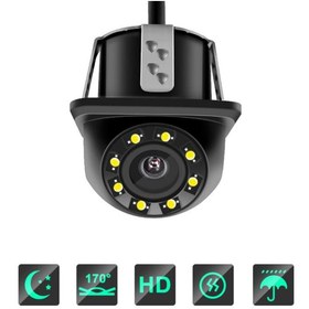 Resim Profisher Araç Arka Park Dikiz Kamera 170° Açı 8 Led Gece Görüş Su Geçirmez 