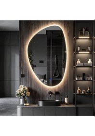 Resim Fracturavision Günışığı Lavabo & Banyo Aynası Dokunmatik Sensörlü 100 X 65 Cm 