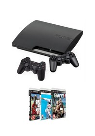 Resim Playstation 3 Slim 320 Gb Açık Kutu İyileştirilmiş Ürün + 2 Kablosuz Kol + 25 Dijital Oyun Ps3 