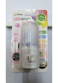 Resim Ulbay Ledli Priz Tipi Beyaz Işık Anahtarlı Gece Lambası 3 Adet Beyaz 