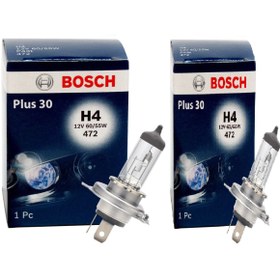 Resim gözparoto 2 Adet Bosch Plus30 H4 Ampul +%30 Daha Fazla Işık 