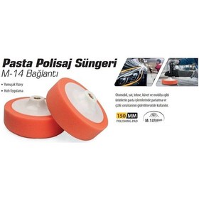 Resim Meşem M-14 Pasta Cila Polisaj Süngeri 150 Mm 