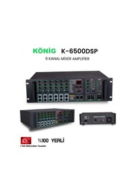 Resim König K-6500 Dsp 6 Kanal 500 Watt Mixer Amplifier 