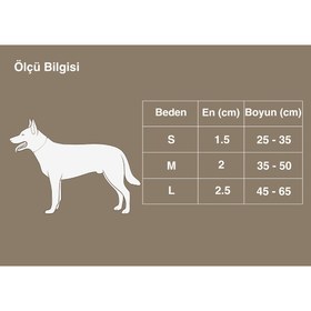 Resim Naylon Dokuma, Duraflex Tokalı Gri Boyun Tasması - M 