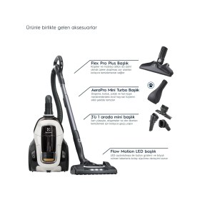 Resim Electrolux Pure C9 Allergy 7 Kademeli Filtrasyon, Ömür Boyu Kullanımlı Filtre PC91-ALRG Toz Torbasız Elektrikli Süpürge 