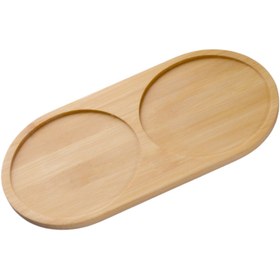 Resim Genel Markalar Bambu Yağdanlık Standı Doğal Ahşap 2 Bölmeli Yağdanlık Altı 24 X 12 