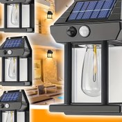 Resim 4 ADET Güneş Enerjili Şarj Edilebilir Duvar Lambası: Hareket Sensörlü LED Dış Mekan Işığı, Dış Duvarlar, Verandalar, Güverteler ve Bahçeler için - ABS Malzeme, Ev Kullanımı için Uygun 