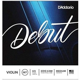 Resim D'addario D310 Debut Takım 4/4 Keman Teli (Medium) 