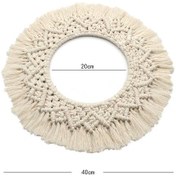 Resim Reedark El Yapımı Bej İç Decoratif Duvar Örtüsü - Kuzey Avrupa Tarzı, Yumuşak Poliester, Odalar İçin Dekorasyon Z150a 