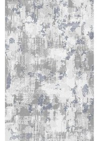 Resim Gabardin Halı Lorenza Serisi 13630 Akrilik Halı Salon Oturma Odası Halısı Gri 