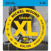 Resim D'Addario EXL125 Super Light Top / Regular Bottom Elektro Gitar Teli (9-46) 