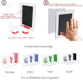 Resim baytoptan Bebek El Ve Ayak Izi Anı Baskı Seti 